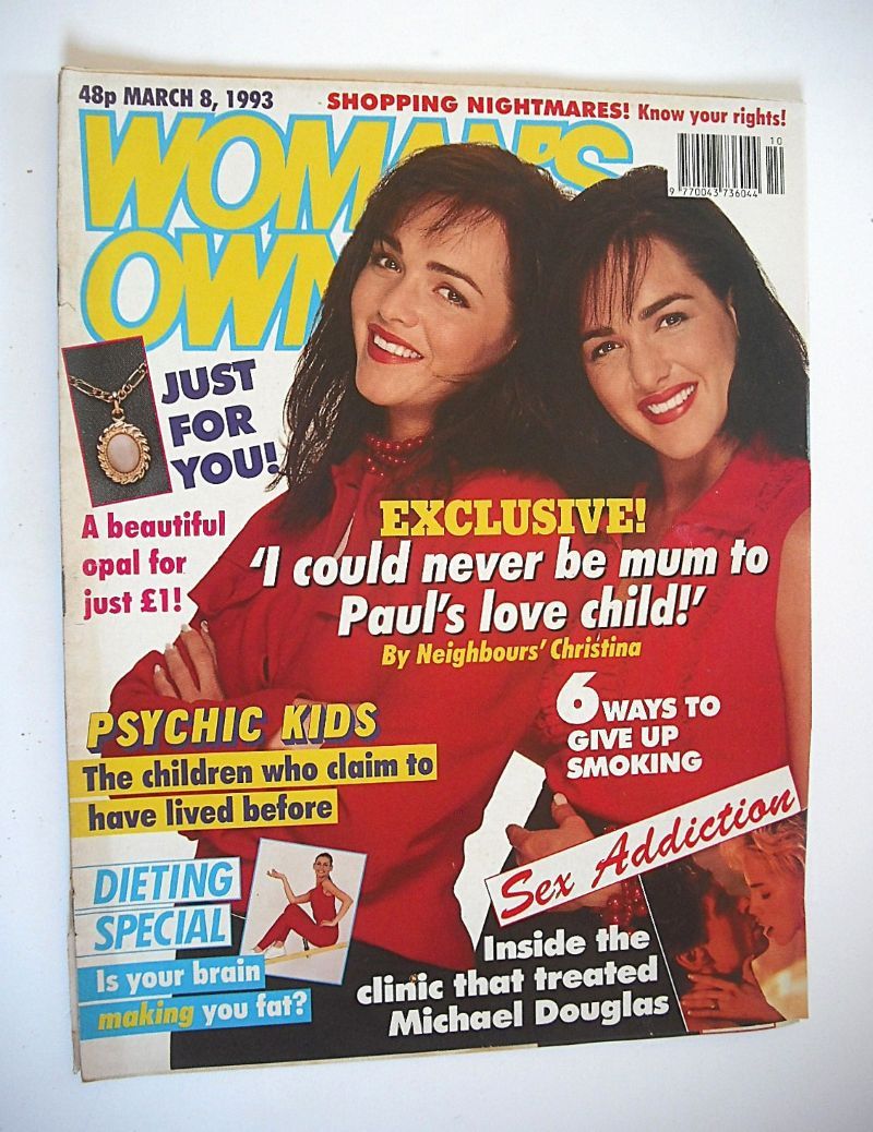 Woman's Own magazine - 8 March 1993 - Gillian and Gayle Blakeney cover