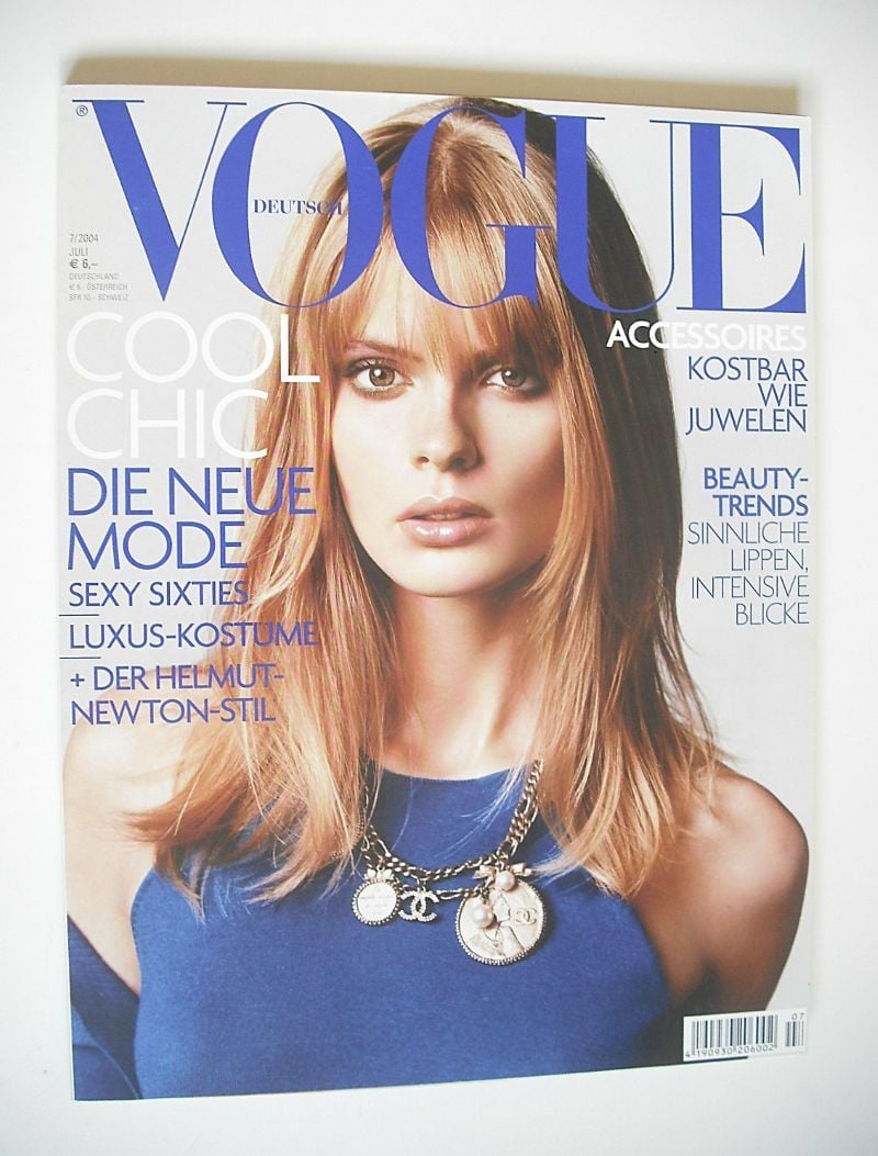 German Vogue magazine - July 2004 - Julia Stegner cover