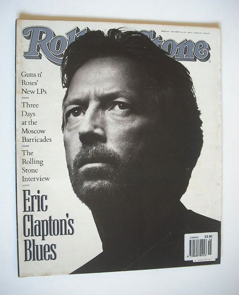 Rolling Stone magazine - Eric Clapton cover (17 October 1991 - Issue 615)