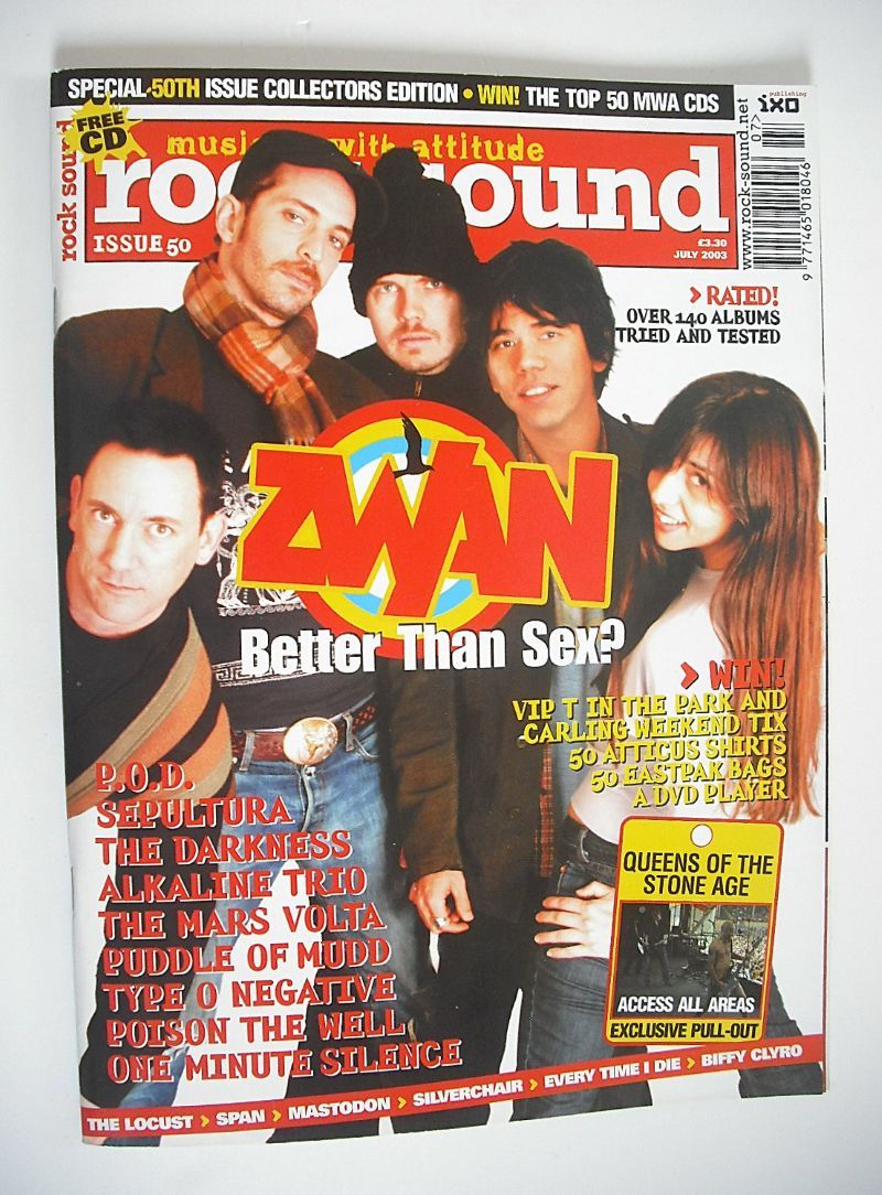 Rock Sound magazine - Zwan cover (July 2003)