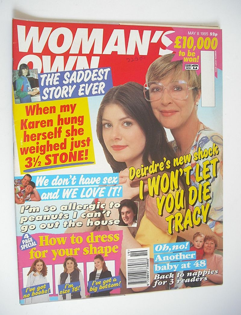 Woman's Own magazine - 8 May 1995 - Dawn Acton and Anne Kirkbride cover