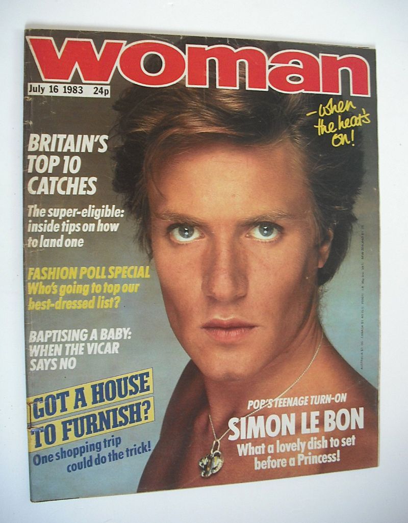 Woman magazine - Simon Le Bon cover (16 July 1983)