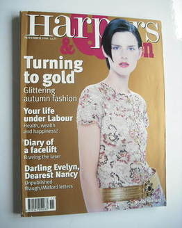 British Harpers & Queen magazine - November 1996 - Stella Tennant cover