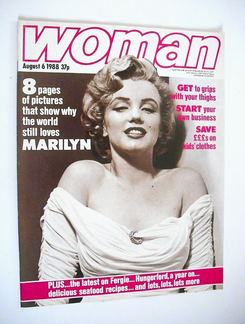 Woman magazine - Marilyn Monroe cover (6 August 1988)