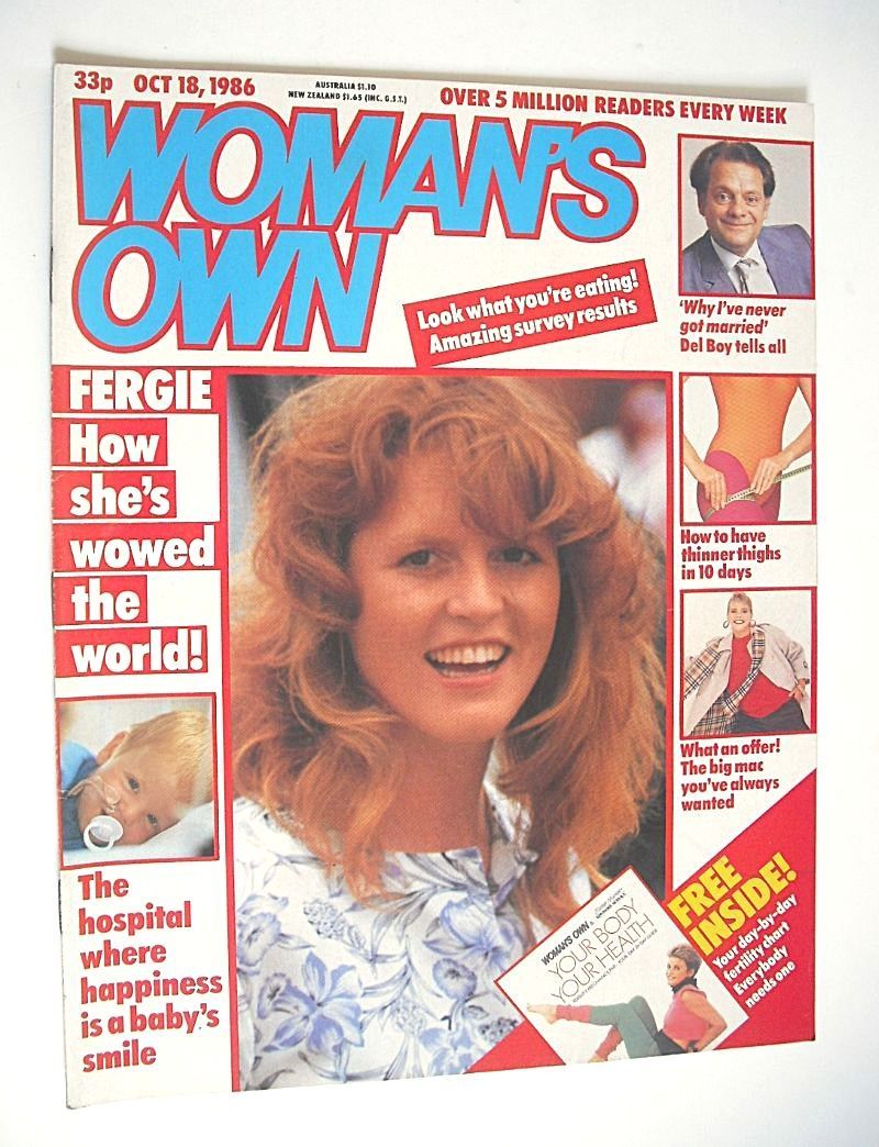 Woman's Own magazine - 18 October 1986 - Sarah Ferguson cover