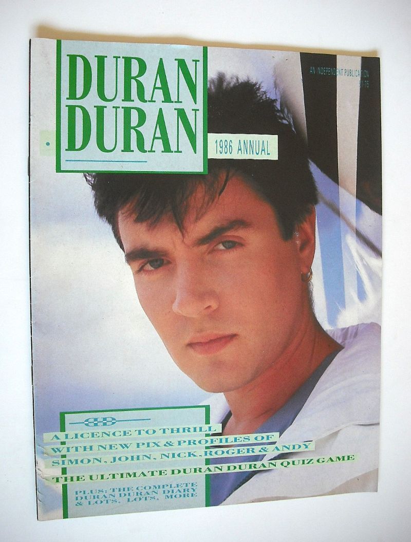 Duran Duran magazine - 1986 Annual - Simon Le Bon cover