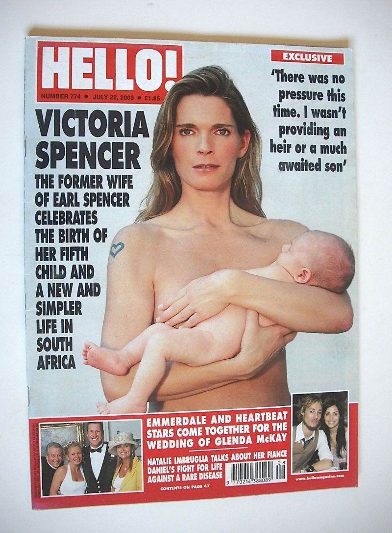 Hello! magazine - Victoria Spencer cover (22 July 2003, Issue 774)