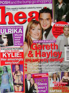 <!--2002-05-04-->Heat magazine - Gareth Gates and Hayley Evetts cover (4-10