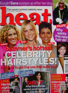 Heat magazine - Summer's Hottest Celebrity Hairstyles cover (27 April-3 May 2002)