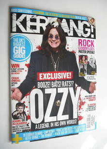 Kerrang magazine - Ozzy Osbourne cover (21 May 2011 - Issue 1364)