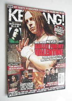 Kerrang magazine - Bullet For My Valentine cover (24 April 2010 - Issue 1309)