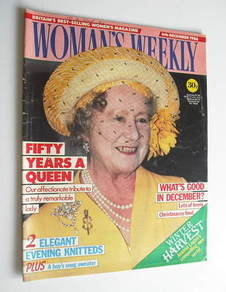 Woman's Weekly magazine (6 December 1986 - The Queen Mother cover - British Edition)