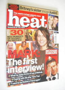 <!--2002-12-07-->Heat magazine - Mark Owen cover (7-13 December 2002)