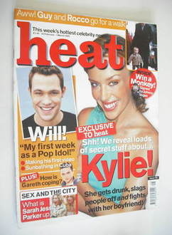 <!--2002-02-23-->Heat magazine - Kylie Minogue cover (23 February - 1 March