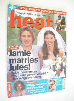 Heat magazine - Jamie Oliver and Jules Oliver cover (1-7 July 2000 - Issue 72)