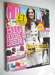 <!--2011-03-21-->Grazia magazine - Kate Middleton cover (21 March 2011)