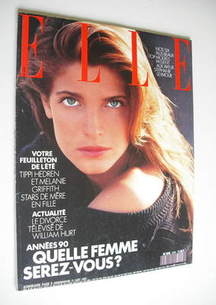 French Elle magazine - 21 August 1989 - Stephanie Seymour cover