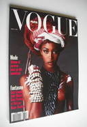 <!--1991-04-->French Paris Vogue magazine - April 1991 - Naomi Campbell cov