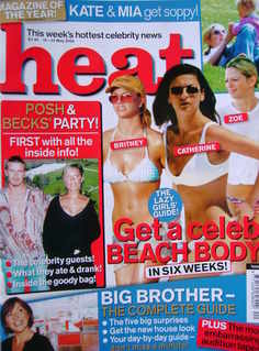 Heat magazine - Get A Celeb Beach Body In Six Weeks! cover (18-24 May 2002 - Issue 168)