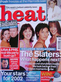 Heat magazine - The Slaters: What Happens Next! cover (12-18 January 2002 - Issue 150)