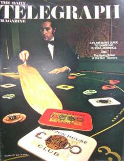 The Daily Telegraph magazine - A Plain Man's Guide To Gambling cover (26 June 1970)