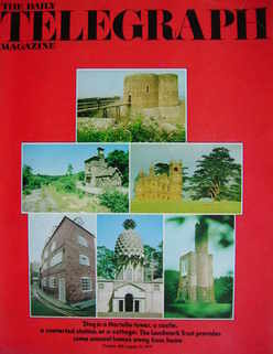 The Daily Telegraph magazine - The Landmark Trust Homes cover (22 August 1975)