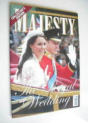 Majesty magazine - Prince William and Kate Middleton cover (May 2011)