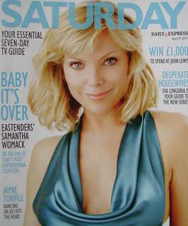 <!--2011-04-09-->Saturday magazine - Samantha Womack cover (9 April 2011)