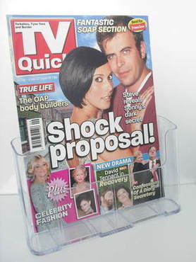 TV Quick magazine - Simon Gregson and Kym Marsh cover (24 February - 2 Marc