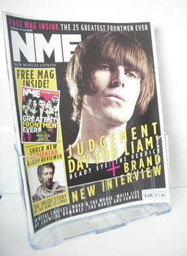 <!--2011-02-26-->NME magazine - Liam Gallagher cover (26 February 2011)