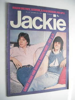Jackie magazine - 27 October 1973 (Issue 512 - David Cassidy and Donny Osmond cover)