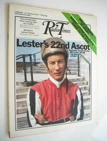 <!--1972-06-17-->Radio Times magazine - Lester Piggott cover (17-23 June 19