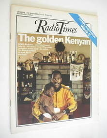 Radio Times magazine - Kip Keino cover (2-8 September 1972)