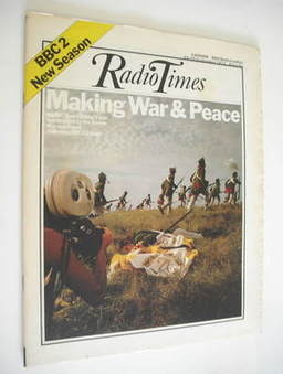 Radio Times magazine - War and Peace cover (23-29 September 1972)