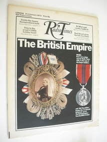 <!--1972-01-08-->Radio Times magazine - The British Empire cover (8-14 Janu