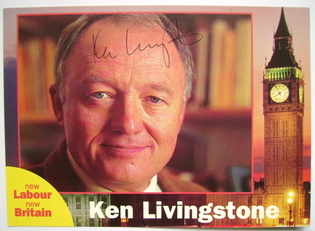 Ken Livingstone autograph