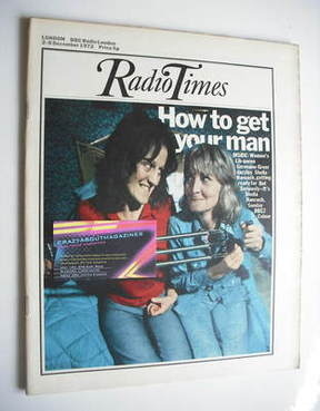 Radio Times magazine - Germaine Greer and Sheila Hancock cover (2-8 December 1972)