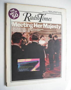 Radio Times magazine - Queen Elizabeth II cover (28 October - 3 November 1972)
