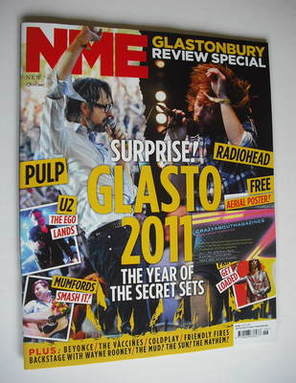 NME magazine - Glastonbury 2011 cover (2 July 2011)