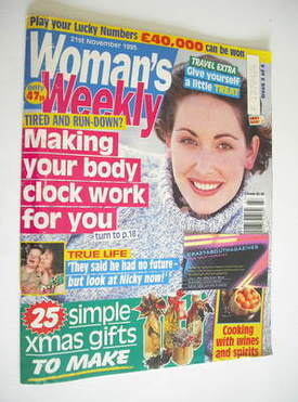 Woman's Weekly magazine (21 November 1995)