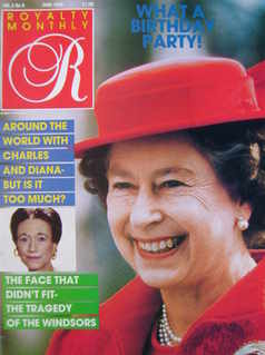 Royalty Monthly magazine - The Queen cover (June 1986, Vol.5 No.9)