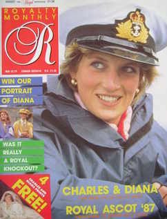 Royalty Monthly magazine - Princess Diana cover (August 1987, Vol.6 No.11)