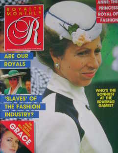Royalty Monthly magazine - Princess Anne cover (October 1987, Vol.7 No.1)