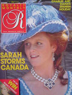 Royalty Monthly magazine - The Duchess of York cover (September 1987, Vol.6 No.12)
