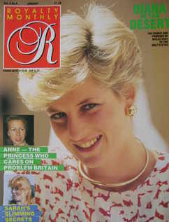 Royalty Monthly magazine - Princess Diana cover (January 1987, Vol.6 No.4)
