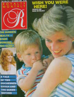 Royalty Monthly magazine - Princess Diana and Prince Harry cover (September 1986, Vol.5 No.12)