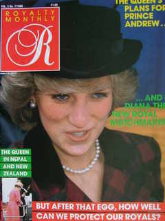 Royalty Monthly magazine - Princess Diana cover (April 1986, Vol.5 No.7)