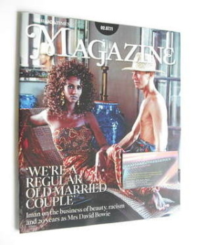The Times magazine - David Bowie and Iman cover (2 July 2011)