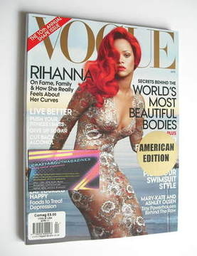 US Vogue magazine - April 2011 - Rihanna cover