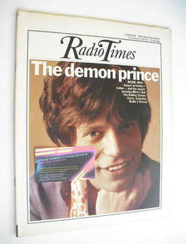 Radio Times magazine - Mick Jagger cover (7-13 April 1973)